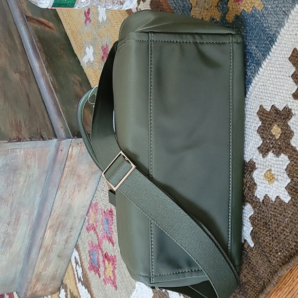 Kate Spade Chelsea Medium Nylon Satchel Crossbody Bag Enchanted Green - Picture 4 of 10